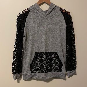 Unbranded, Knit Sleeved Hoodie, small